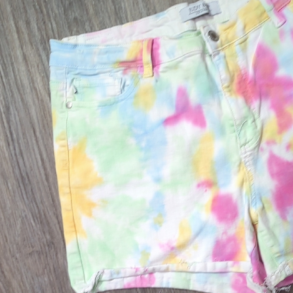 Judy Blue Women's Colorful Tie-Dye Jean Shorts - Picture 2 of 9